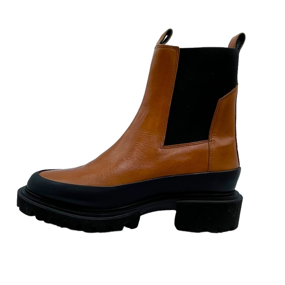 All Saints Harley Chelsea Boots Tan and Black size 39